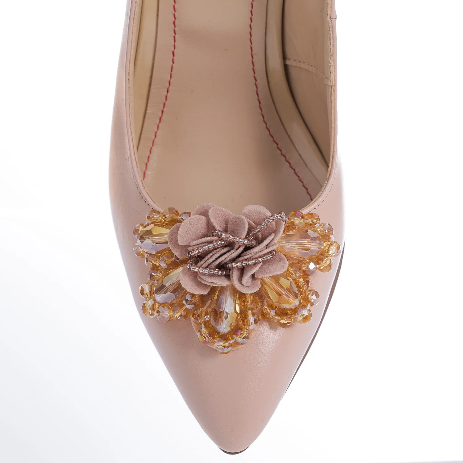 Catinca Shoes A58 NB pantofi dama nude piele naturala