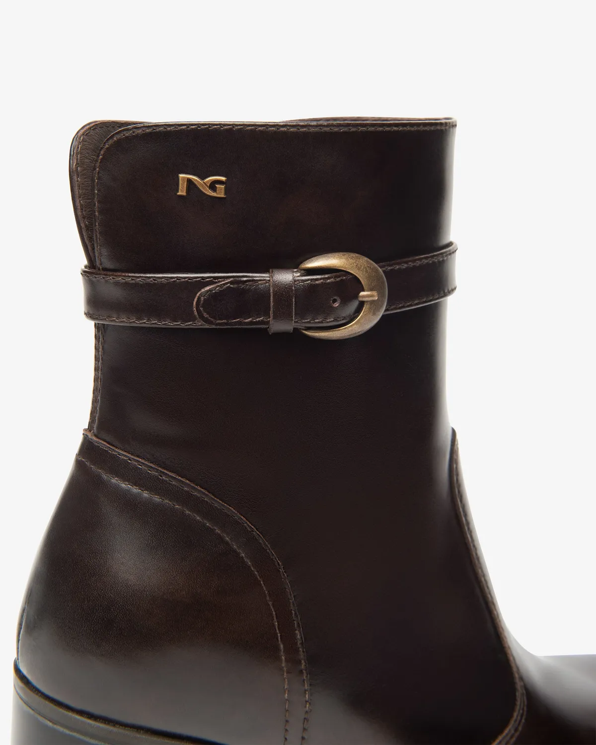 Botine damă NeroGiardini piele cu toc 70 mm