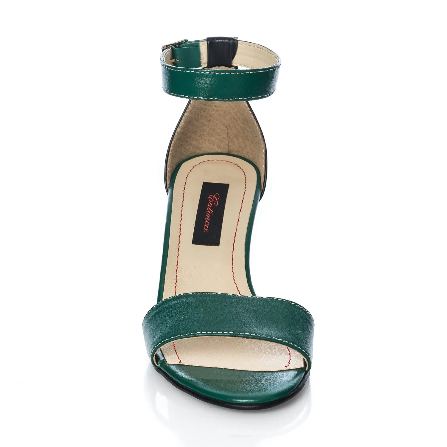 Catinca Shoes S10 VN sandale dama verde negru piele
