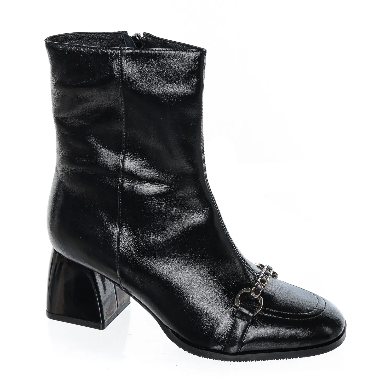 Catinca Shoes Negru Box GX70 NB ghete piele negre