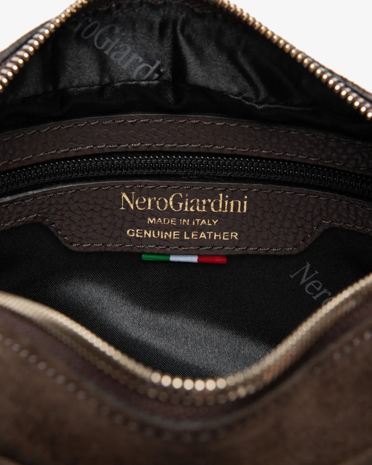 NeroGiardini geanta crossbody dama piele intoarsa PZ