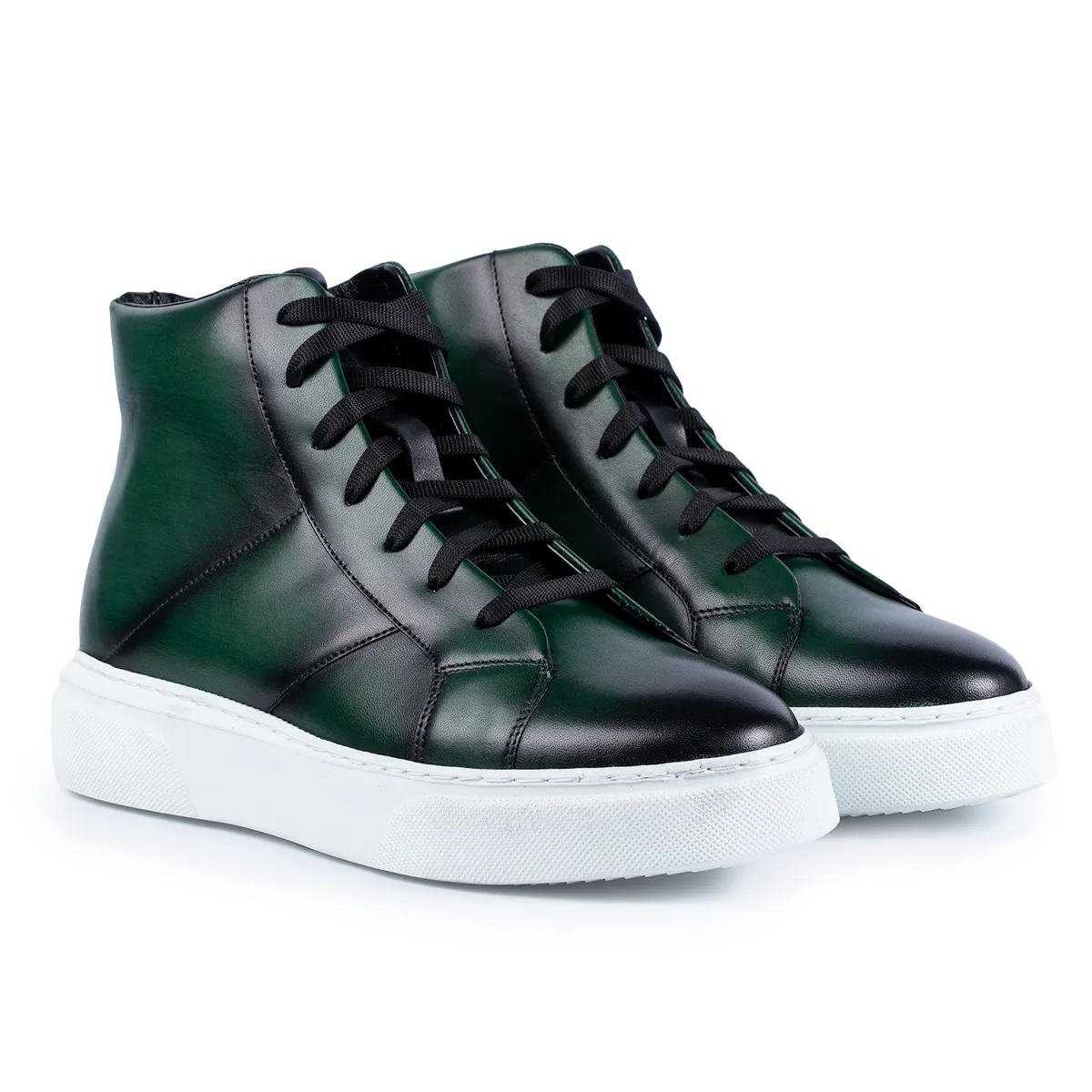 Lucas Shoes Ghete 855 Verde bocanci piele toamnă-iarnă
