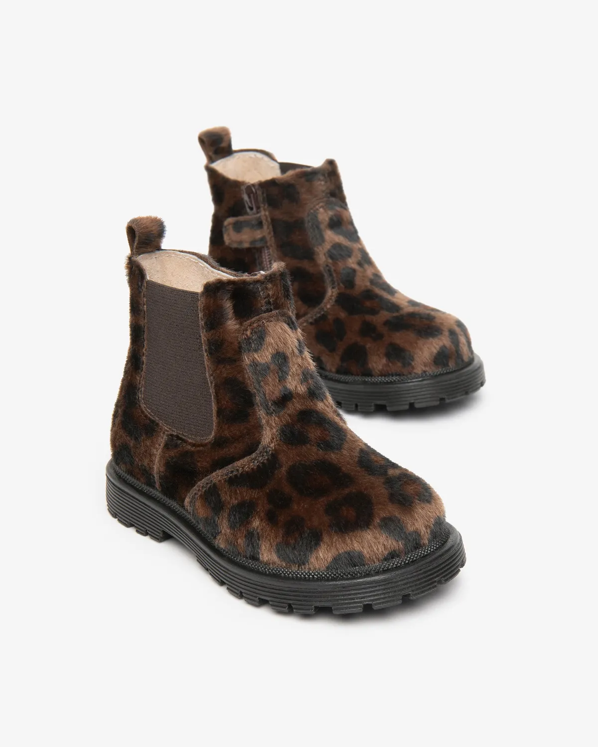 NeroGiardini botine Chelsea fete animal print fermoar