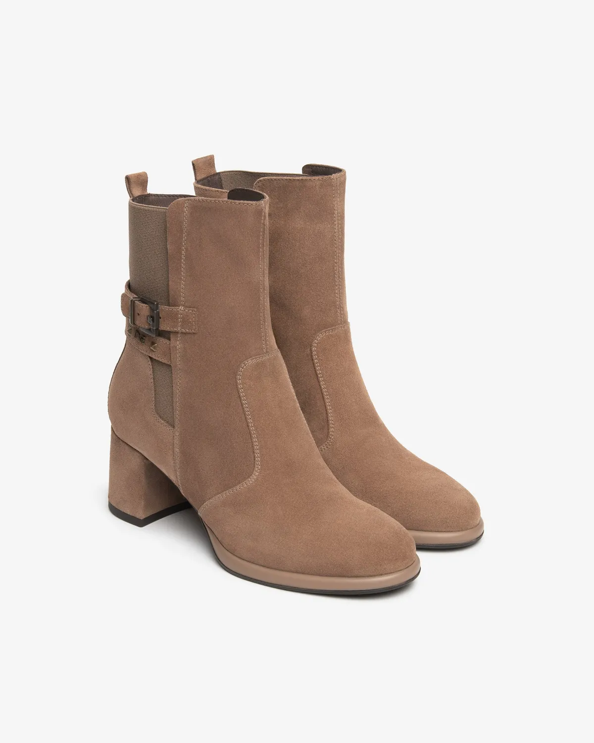 NeroGiardini Botine Dama Piele Toc Bloc 60mm Elegante