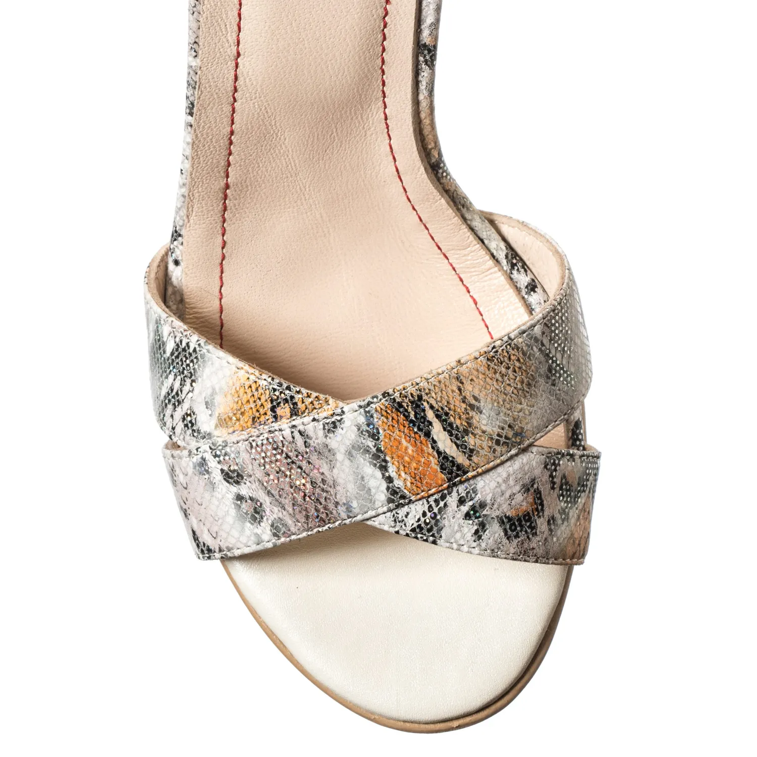 Catinca Shoes S4 SG sandale dama piele sarpe galben