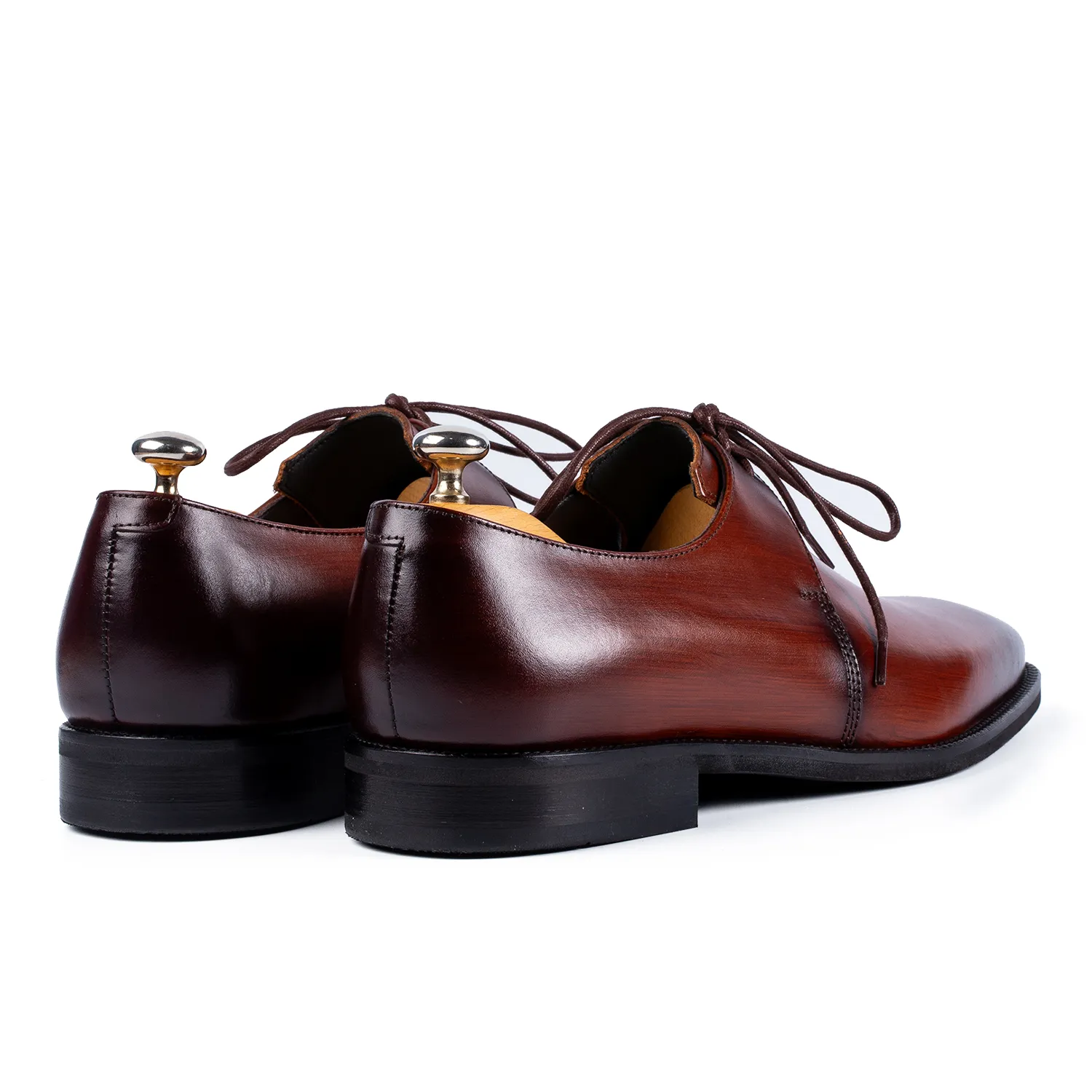 Lucas Shoes Arca pantofi derby coniac
