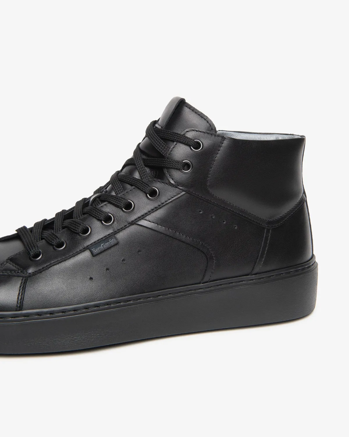 NeroGiardini sneakers bărbați piele high-top fermoar