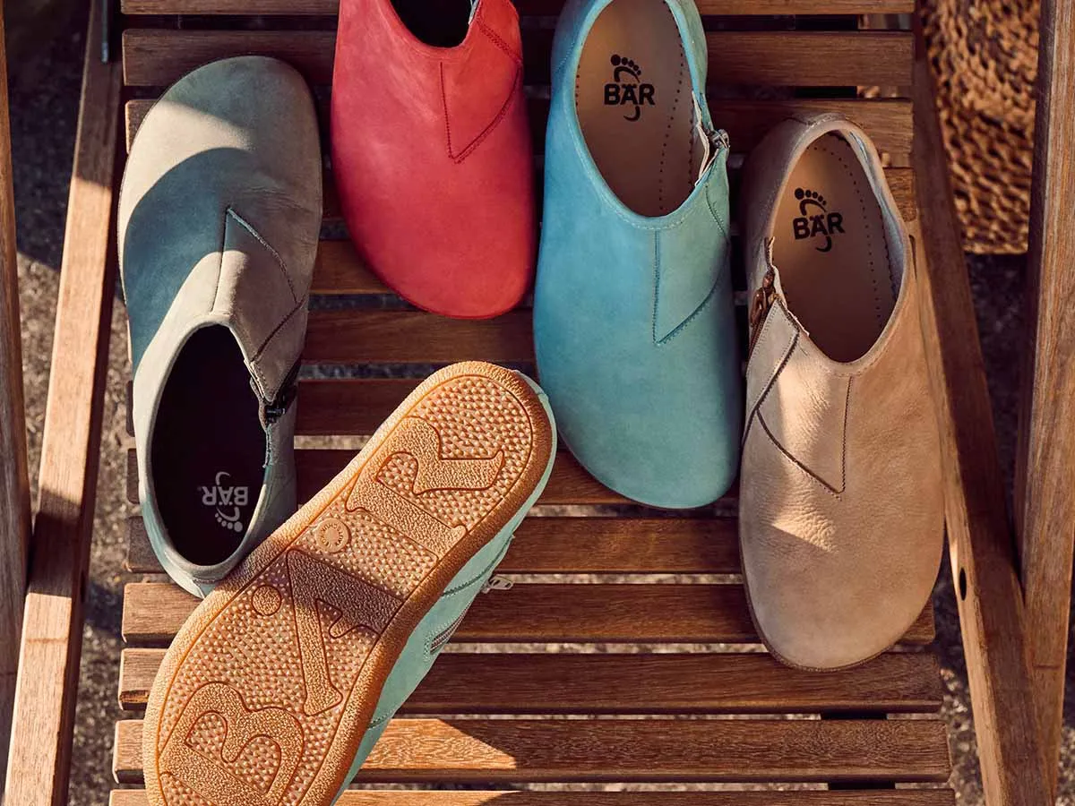 BÄR Pure Lotus slip-on damă barefoot antracit fermoar lateral