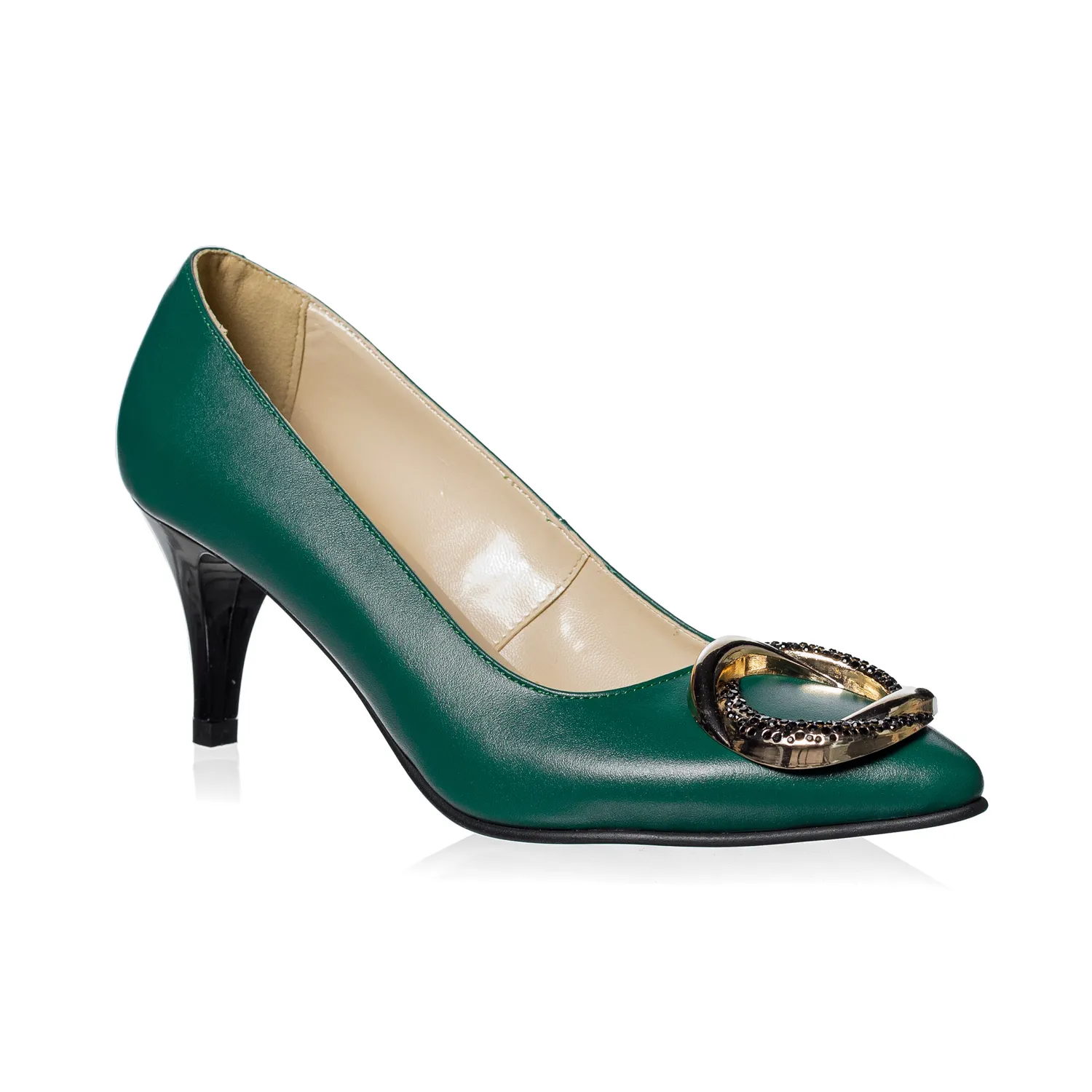Catinca Shoes A31 VB pantofi dama piele verde box