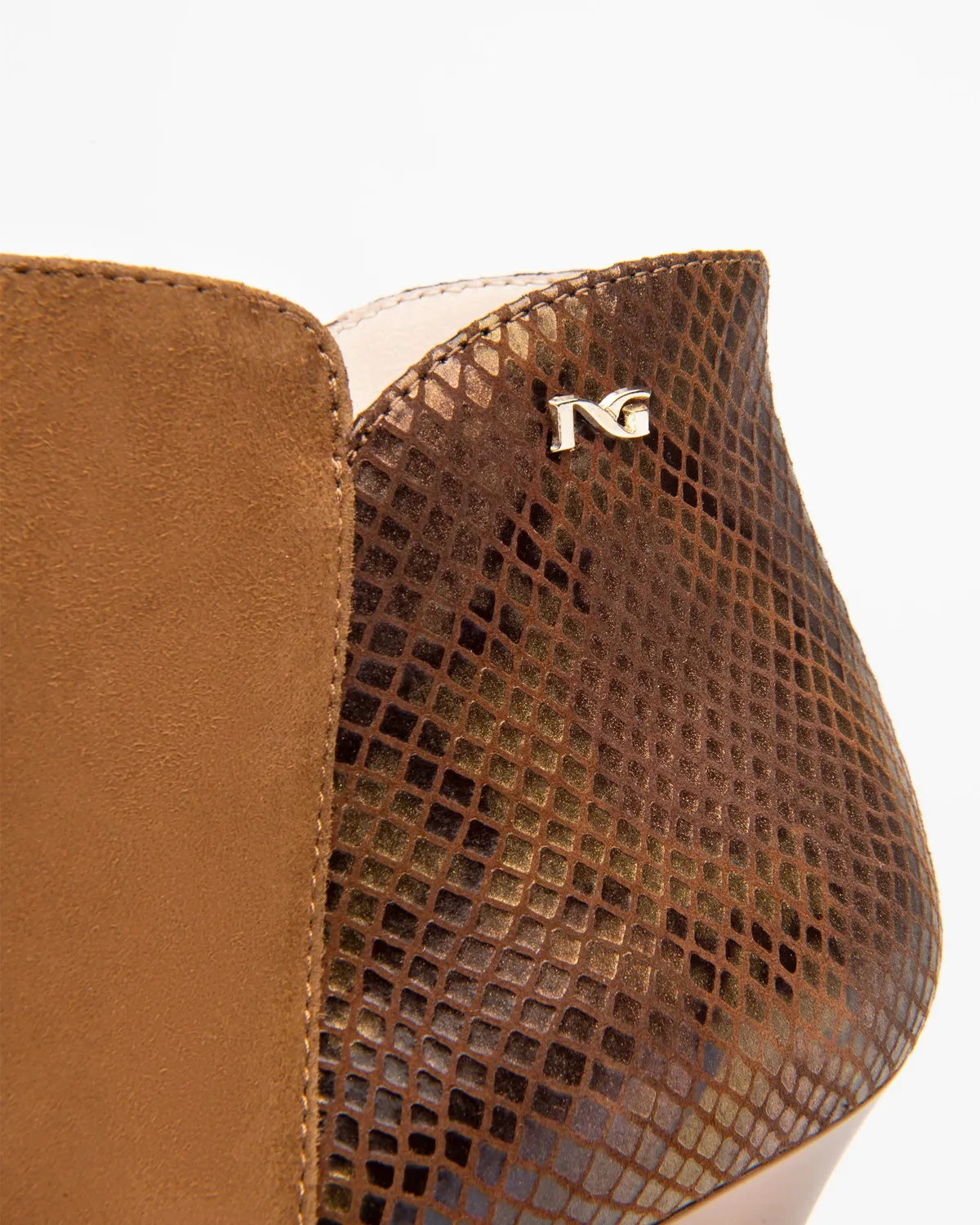 NeroGiardini botine dama piele toc 7,5 cm animal print