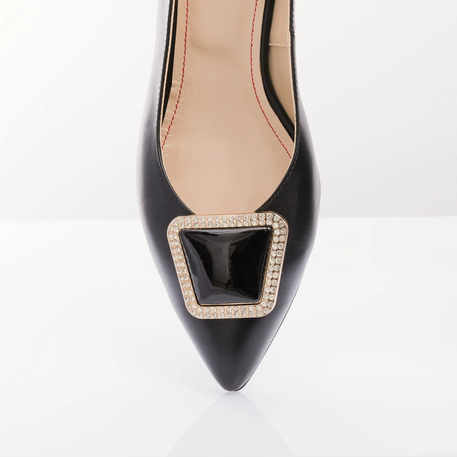Catinca Shoes BLD11 NE sandale dama piele naturala negru box