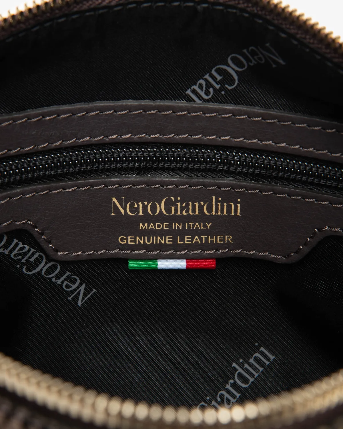NeroGiardini geantă damă piele crossbody imprimeu șarpe