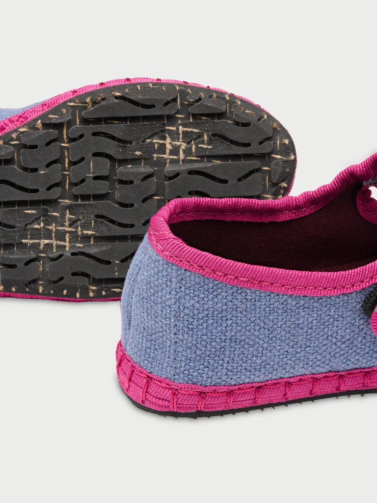 Flagelus Fiorenza Kids mary jane albastru denim