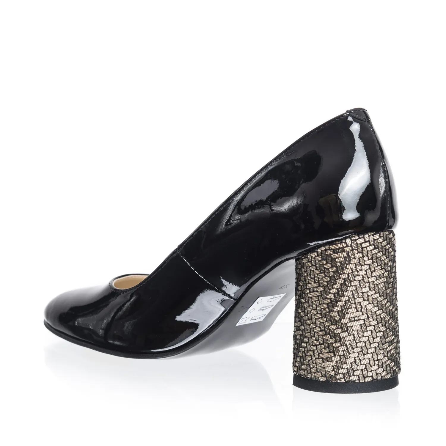 Catinca Shoes R11 NL pantofi piele negru lac