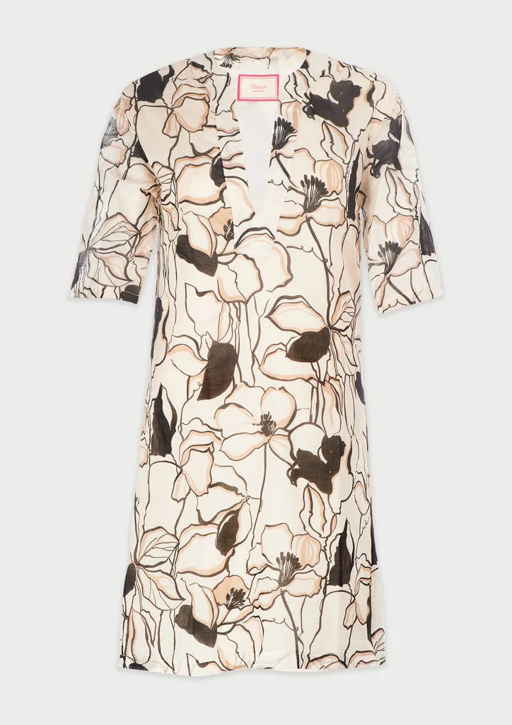 Flagelus Shan Yu Beige Kaftan caftan bej