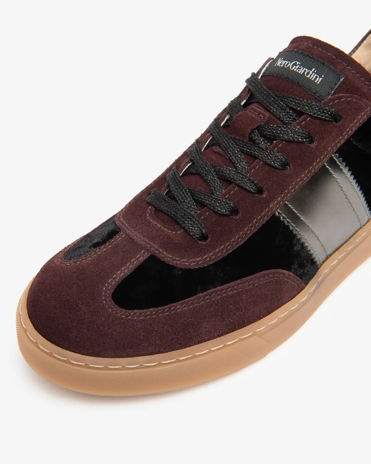 NeroGiardini sneakers dama piele intoarsa catifea