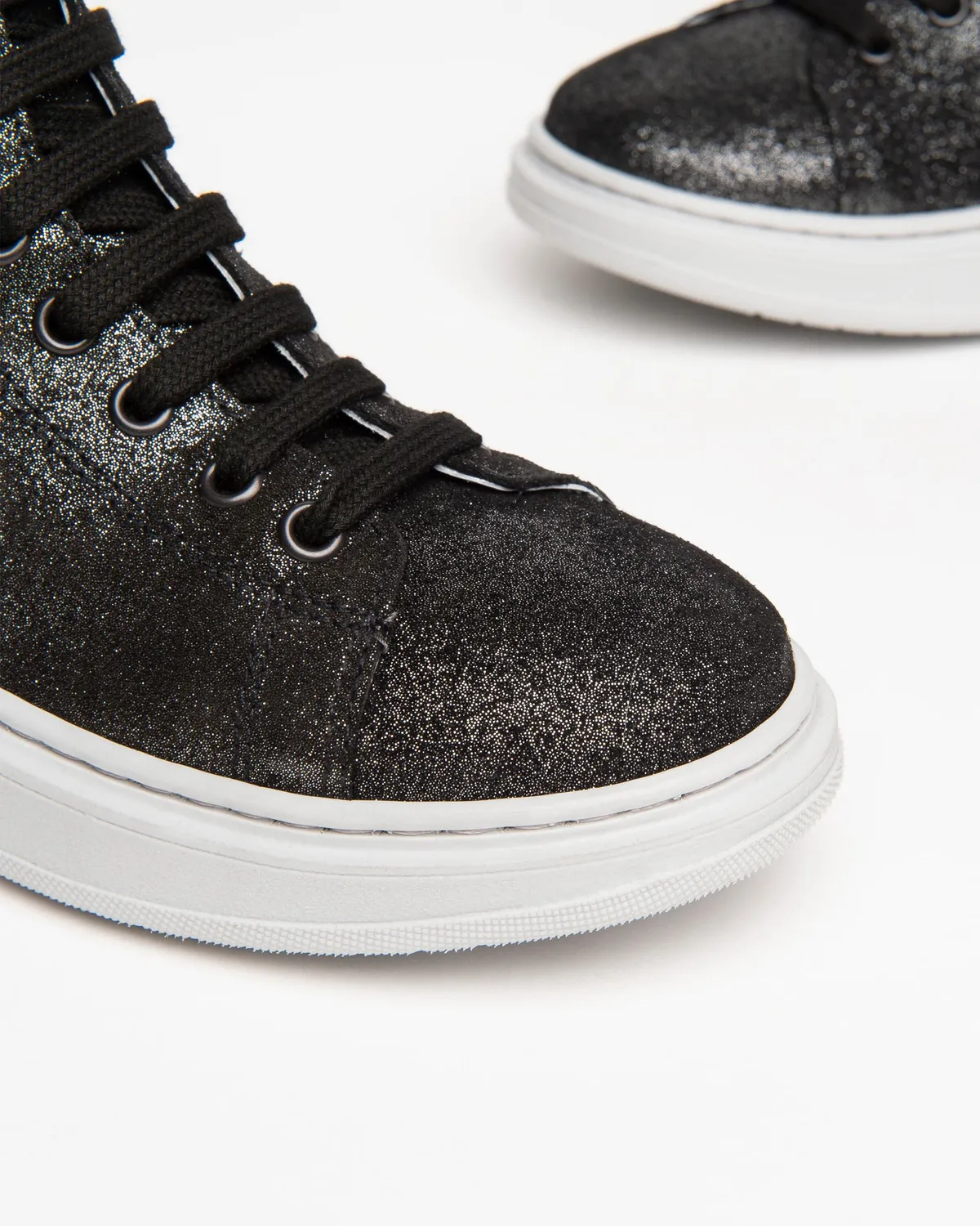 Sneakers fete NeroGiardini piele cu sclipici
