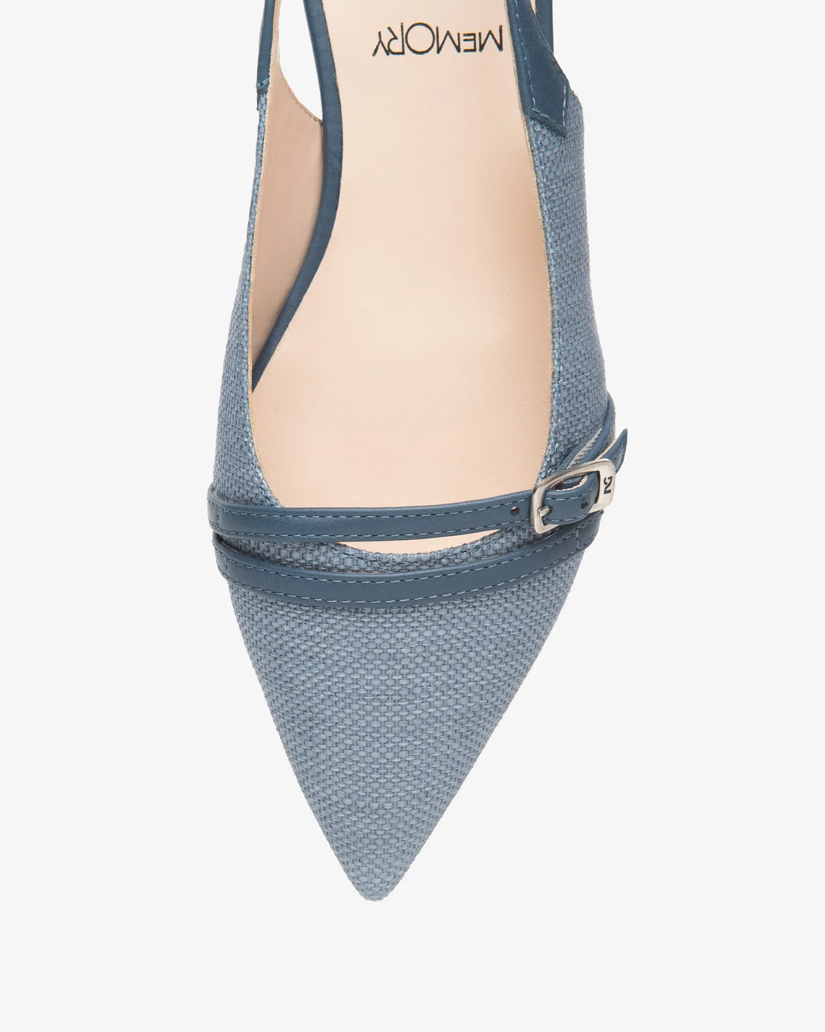 NeroGiardini pantofi slingback piele si textil dama