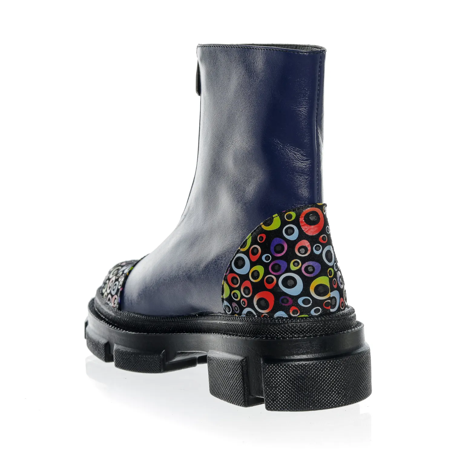 Catinca Shoes BC25 BBCC bocanci piele blu box cerculete