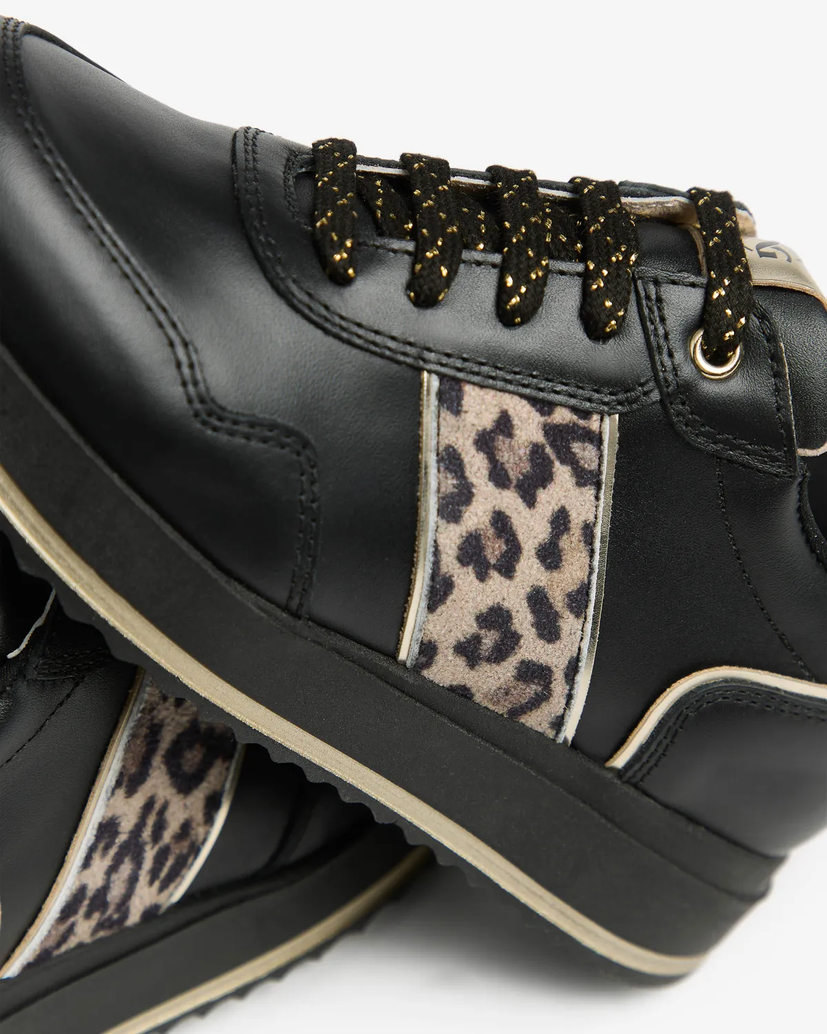 NeroGiardini sneakers piele fete material tehnic