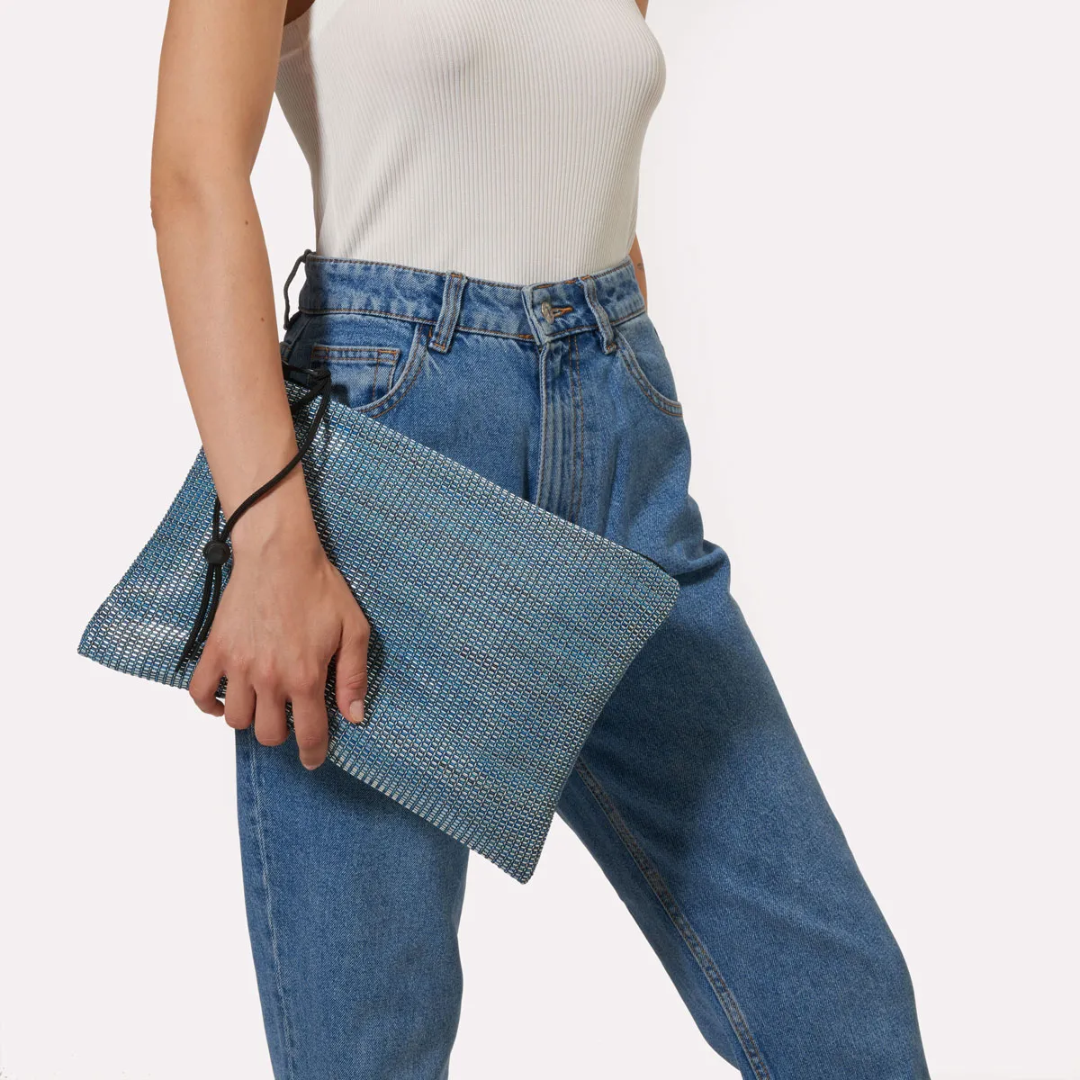 Cecilia Bringheli Ventiquattro pochetă clutch albastru