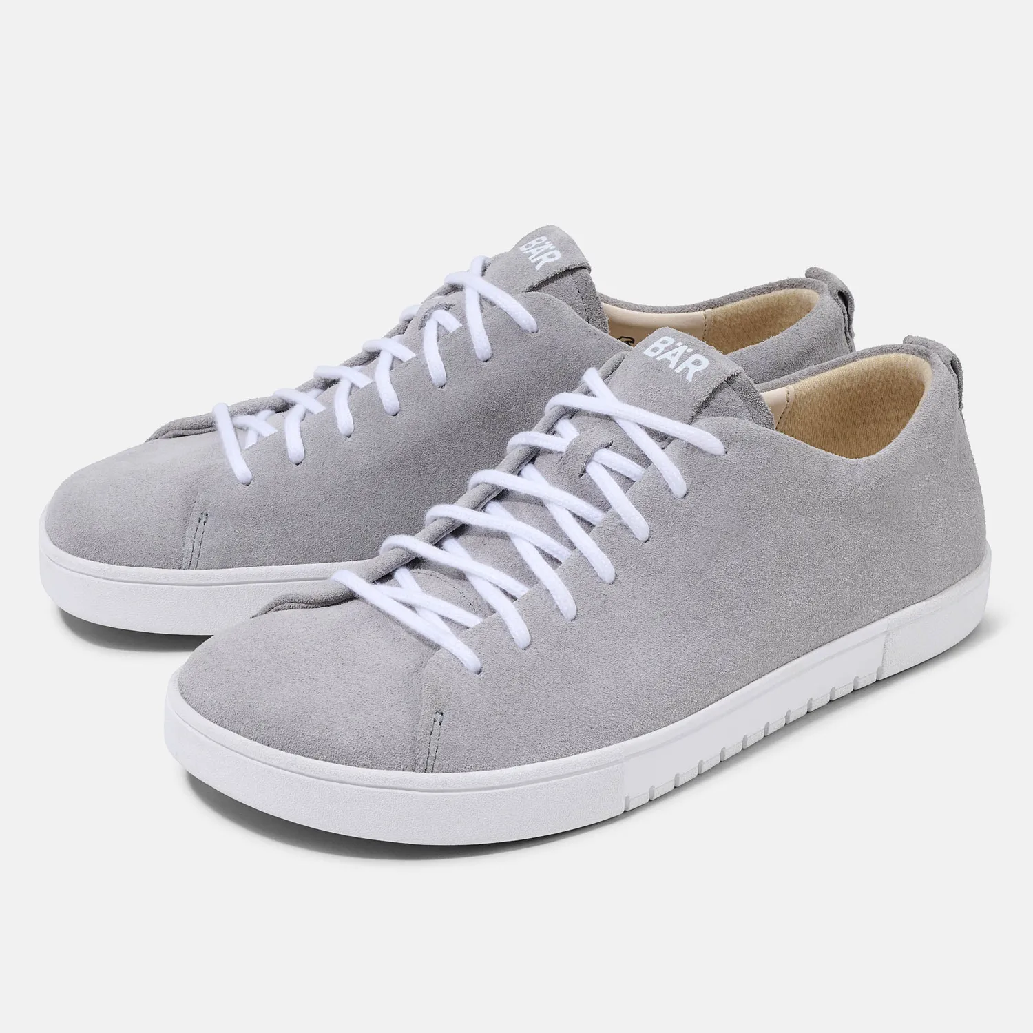 BÄR Dale 2.0 sneakers piele întoarsă gri deschis