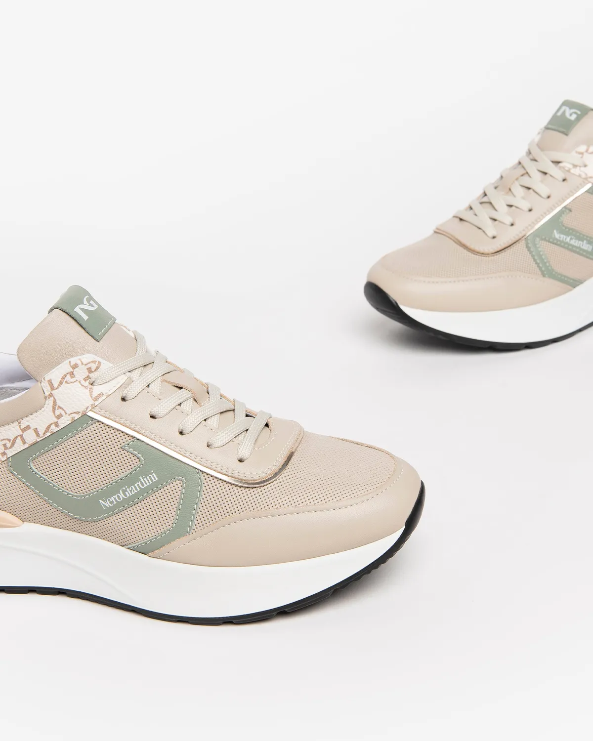 NeroGiardini sneakers piele dama primavara-vara branț DryGo