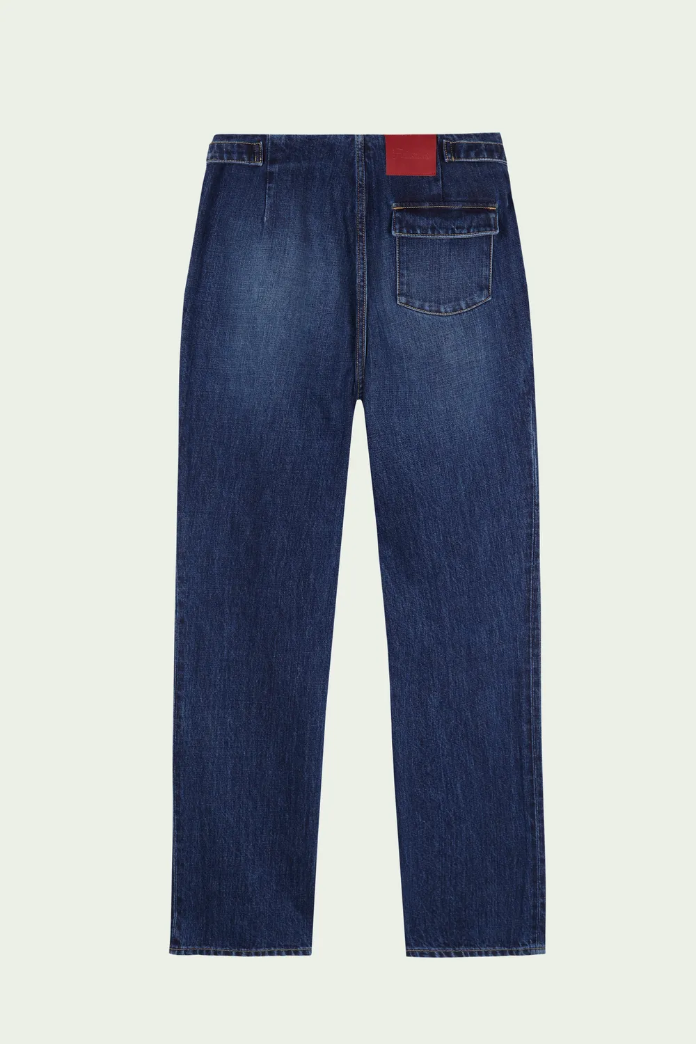 Flagelus Drift Denim blugi talie inalta bumbac