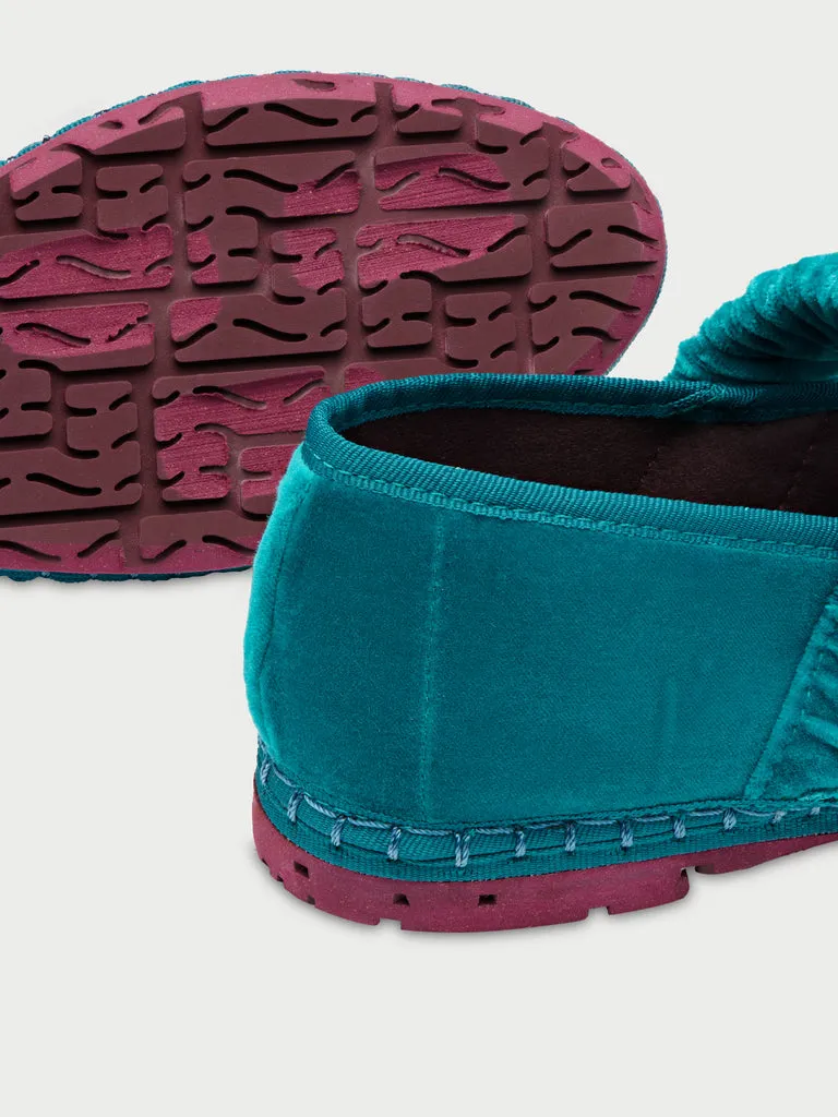 Flagelus Mafalda Cyan pantofi velur bleu deschis