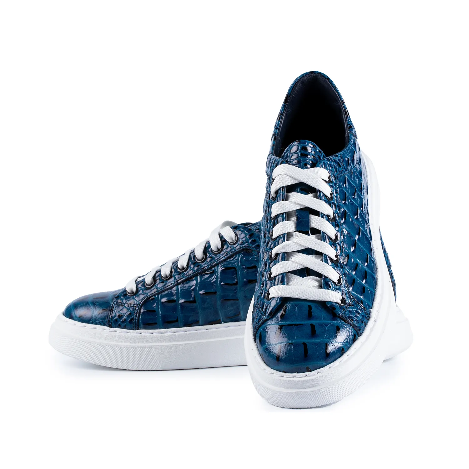 Lucas Shoes Sneaker 510 sneakers albastru croc piele
