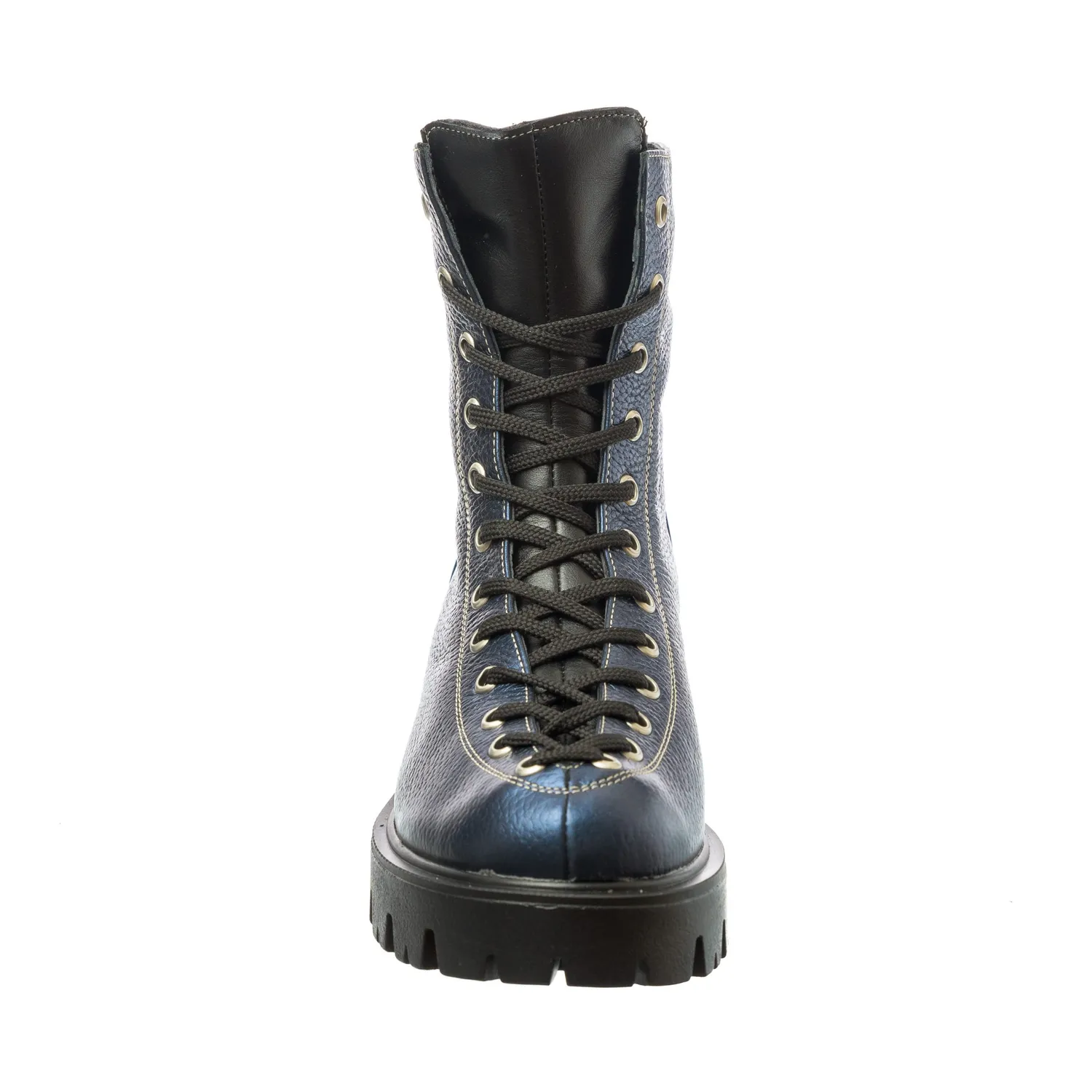 Catinca Shoes BC23 BSNB bocanci dama negru-albastru piele