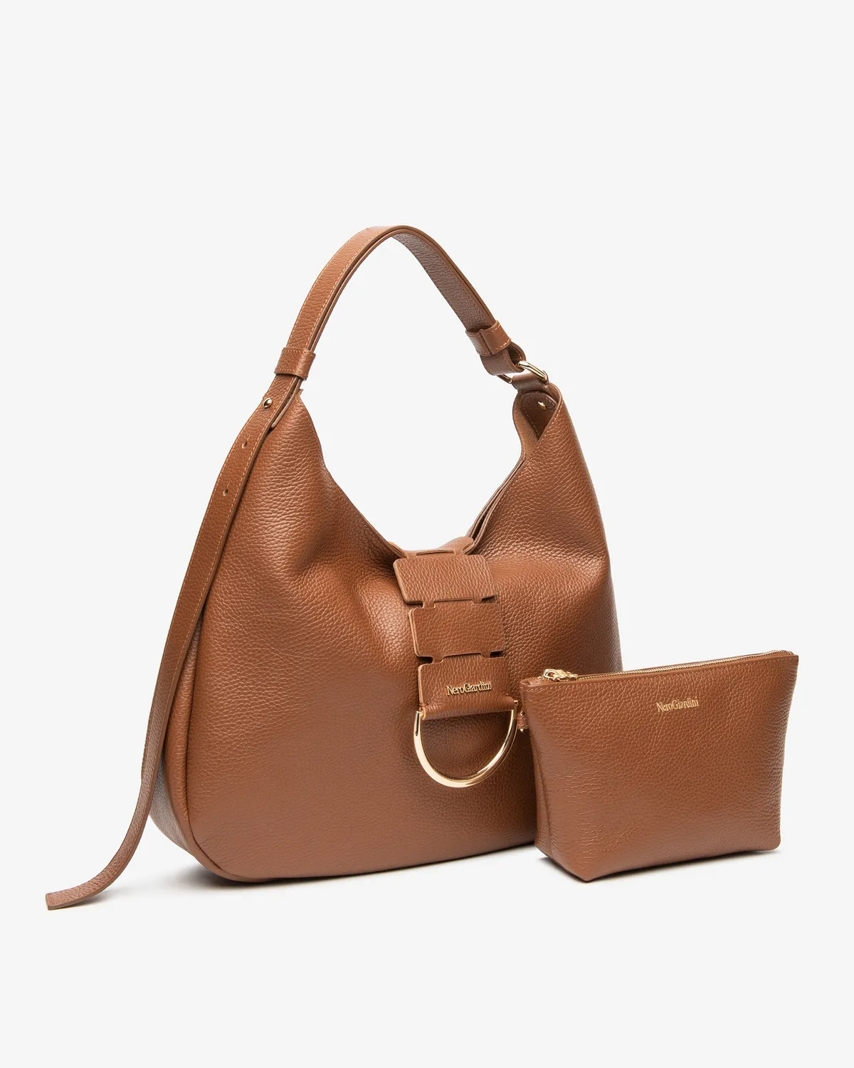 NeroGiardini geanta hobo piele dama neagra