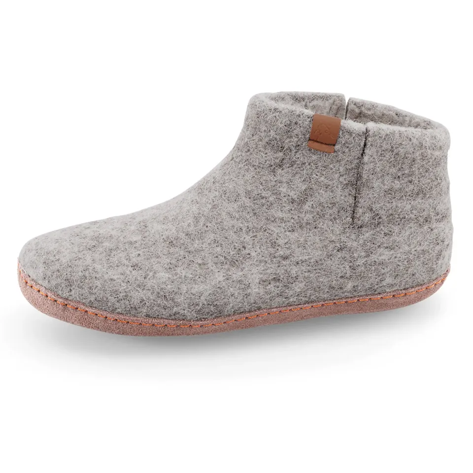 BÄR Tofvel papuci casă unisex lână gri