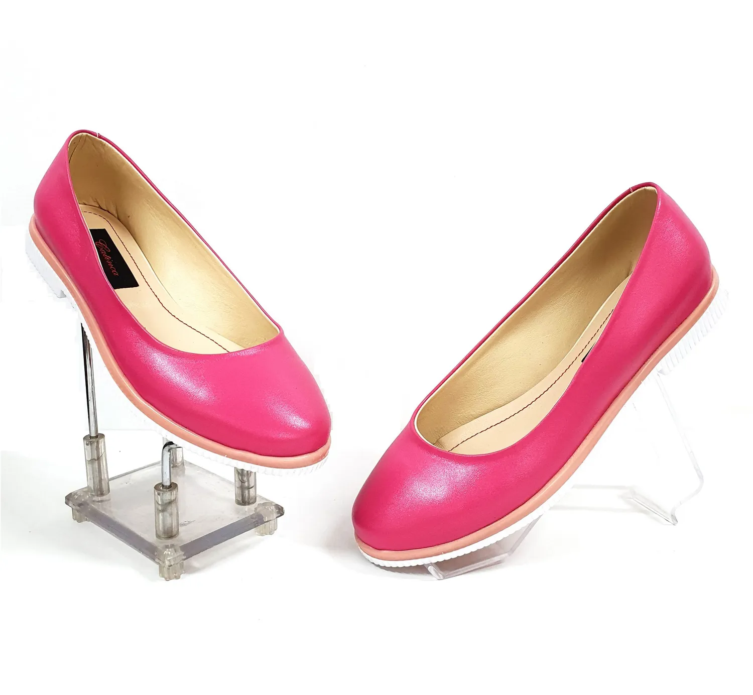 Catinca Shoes BL1 R balerini piele naturala roz
