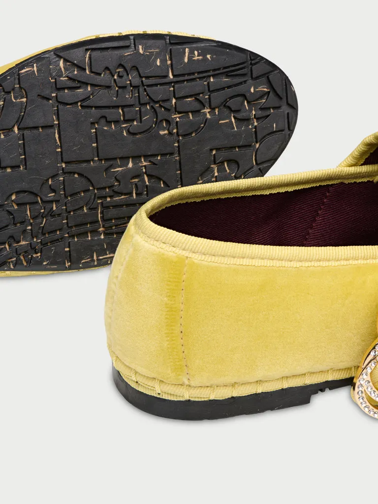 Flagelus Sophie Love Yellow pantofi Mary Jane galbeni