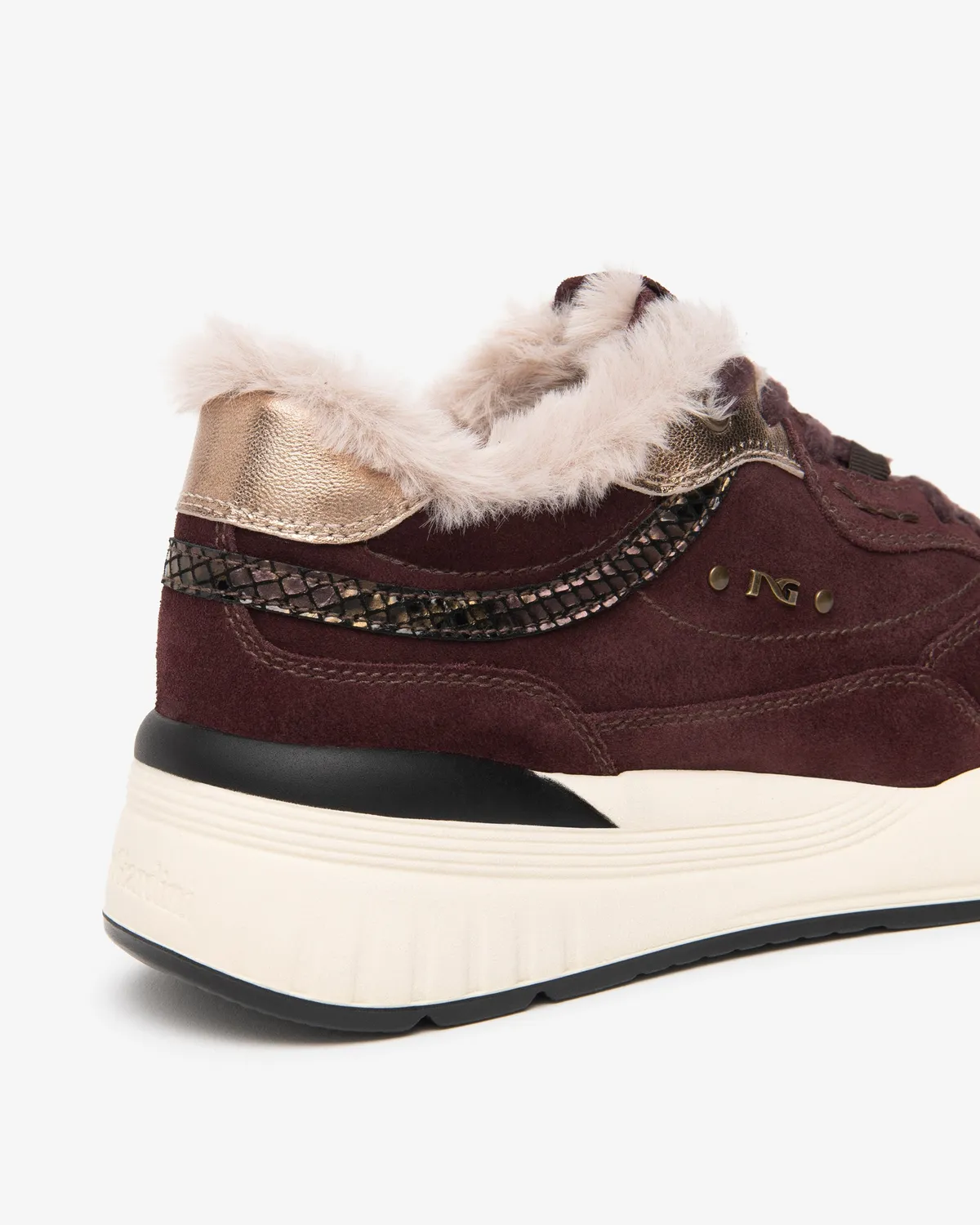 NeroGiardini sneakers damă piele întoarsă iarnă