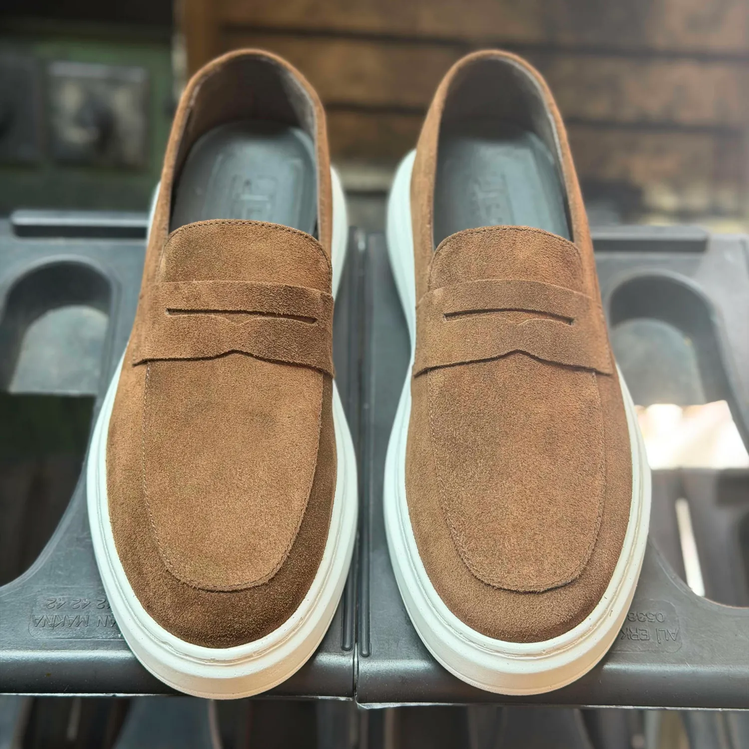 Lucas Shoes Ezra Maro Bruno mocasini maro piele