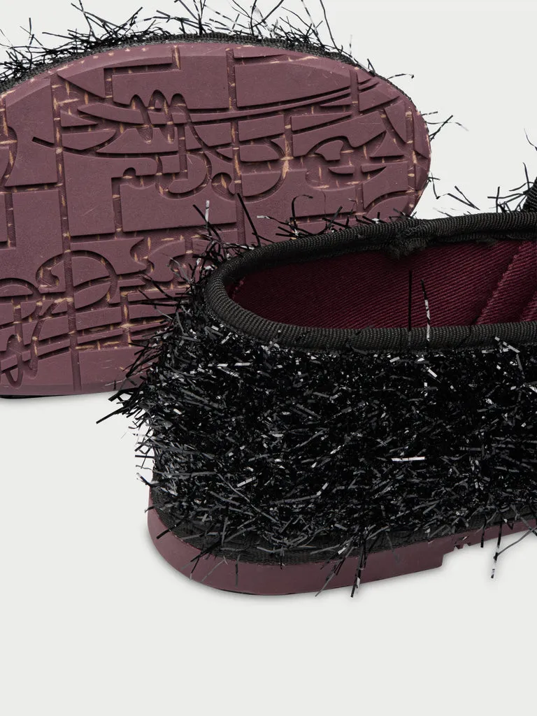 Flagelus Claire Frisson pantofi Mary Jane negri bretele duble