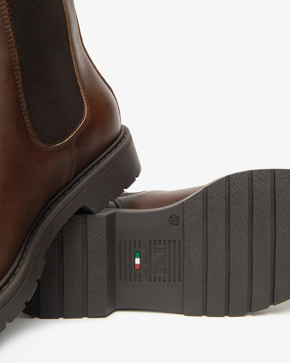 NeroGiardini Ghete Chelsea Piele Dama Toc 30 mm