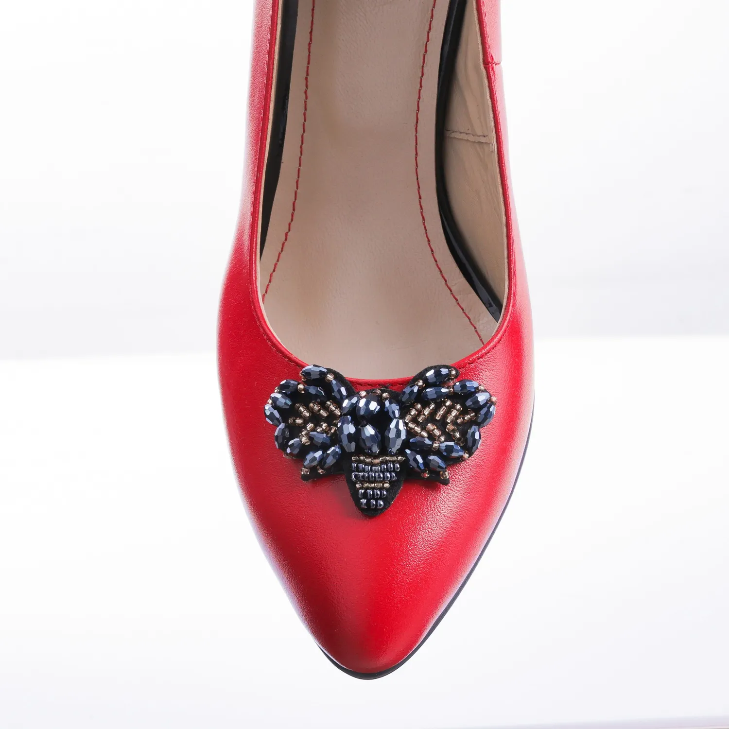 Catinca Shoes A62 RB pantofi damă piele roșu box