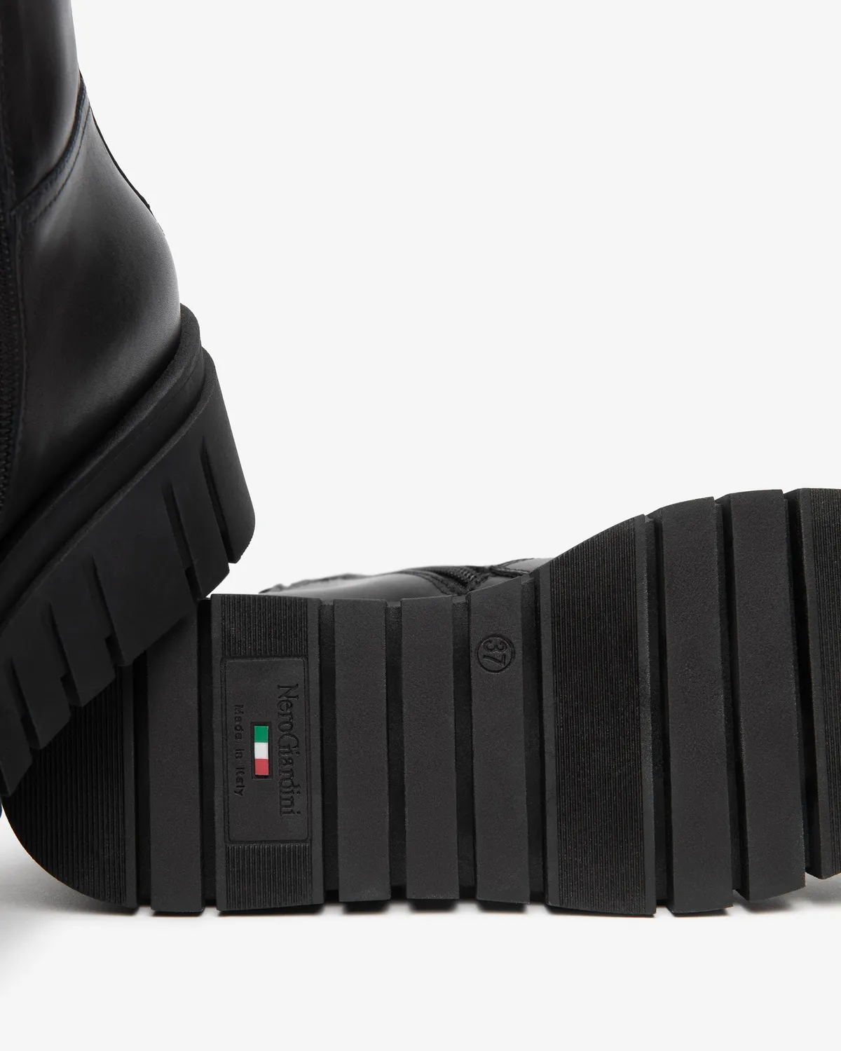 NeroGiardini Ghete dama piele platforma 55 mm