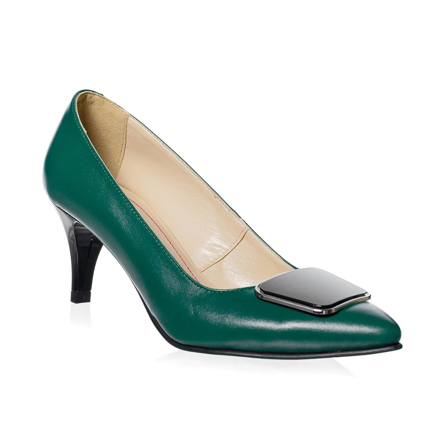 Catinca Shoes A29 VB pantofi dama piele naturala verde