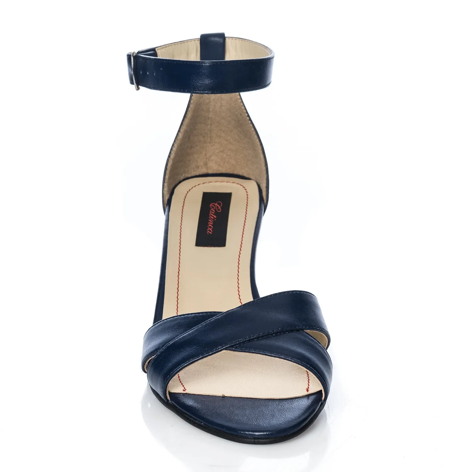 Catinca Shoes S4 B sandale dama piele naturala bleumarin