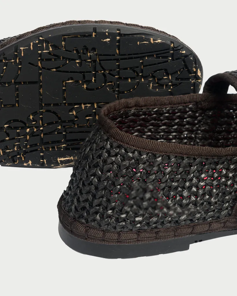 Flagelus Pierre Straw Black balerini rafie negri