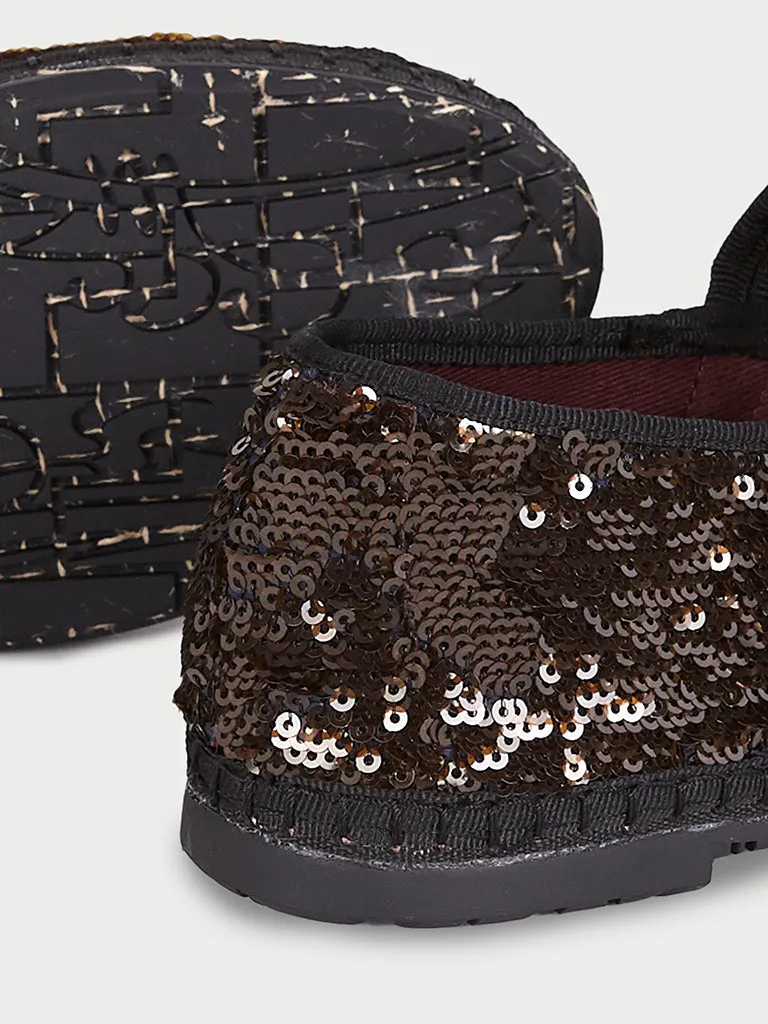 Flagelus Pierre Sequins Grey papuci gri paiete