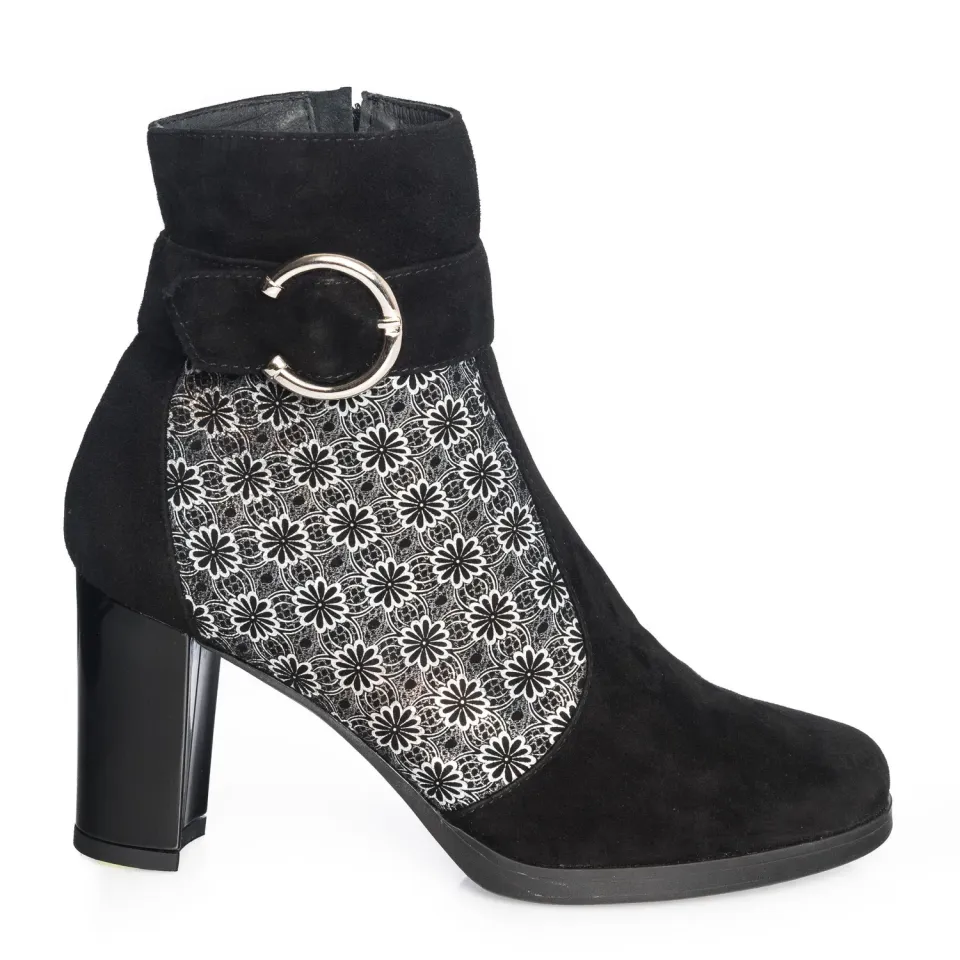 Catinca Shoes GX25 NAF ghete dama negre piele naturala