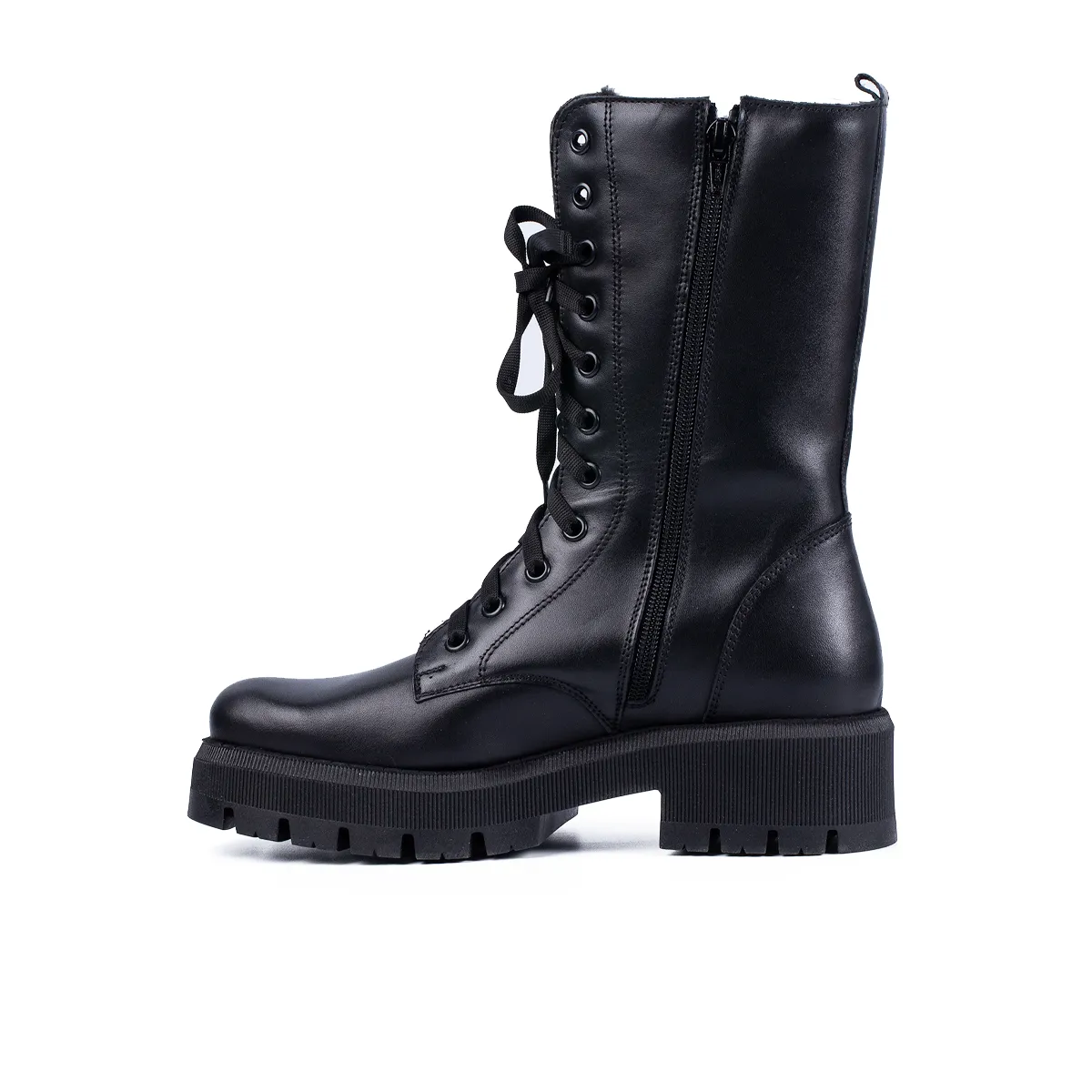 Lucas Shoes 402 ghete damă negru piele naturală