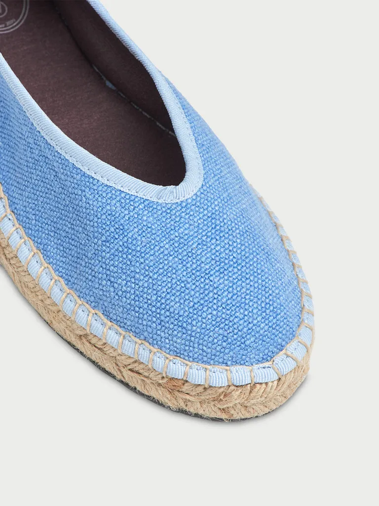 Flagelus Summer Swing balerini in bleu cu siret