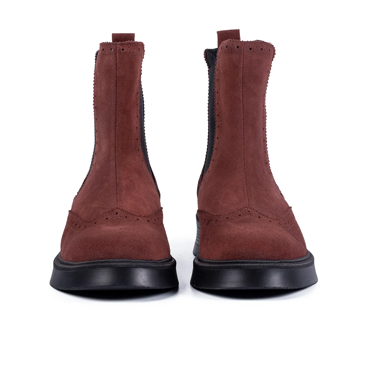 Lucas Shoes 400 ghete damă piele vișiniu velur