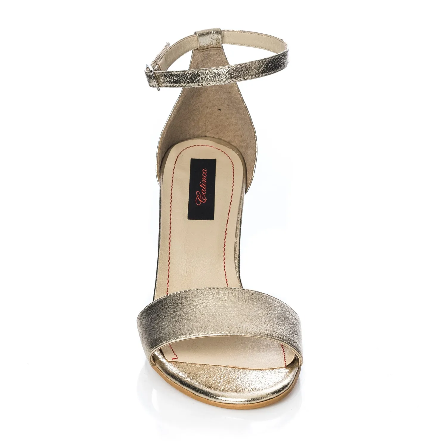 Catinca Shoes S10 AS sandale dama piele auriu sidef